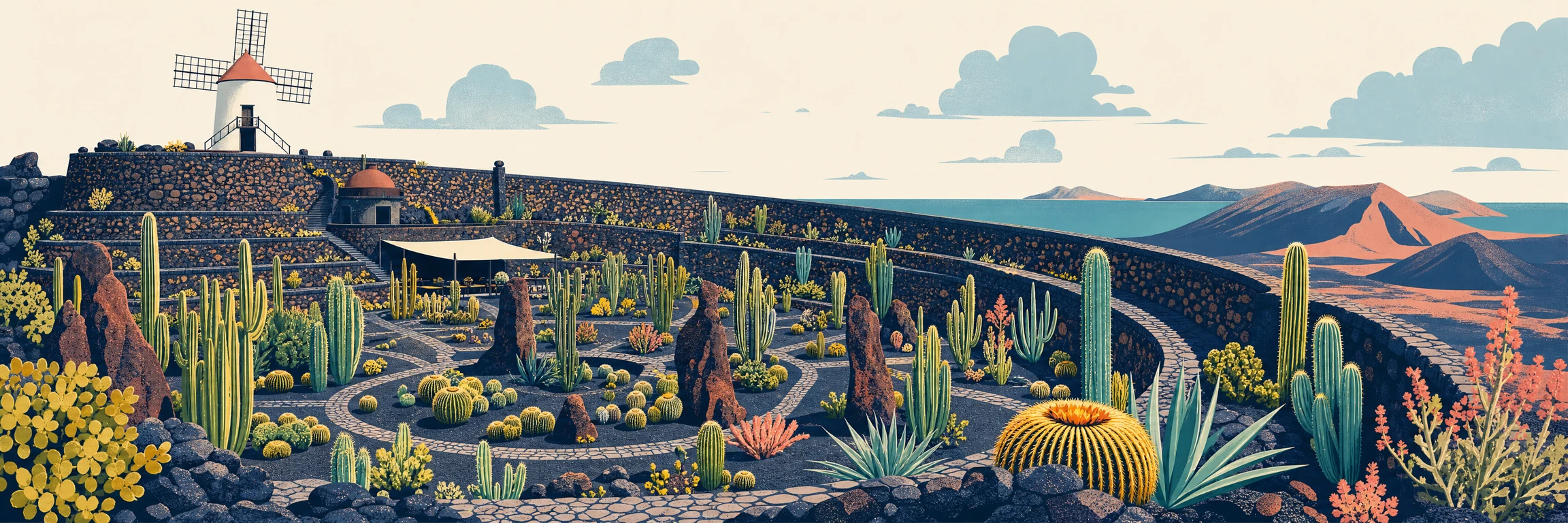 Jardín de Cactus (Lanzarote): obra de César Manrique en Guatiza