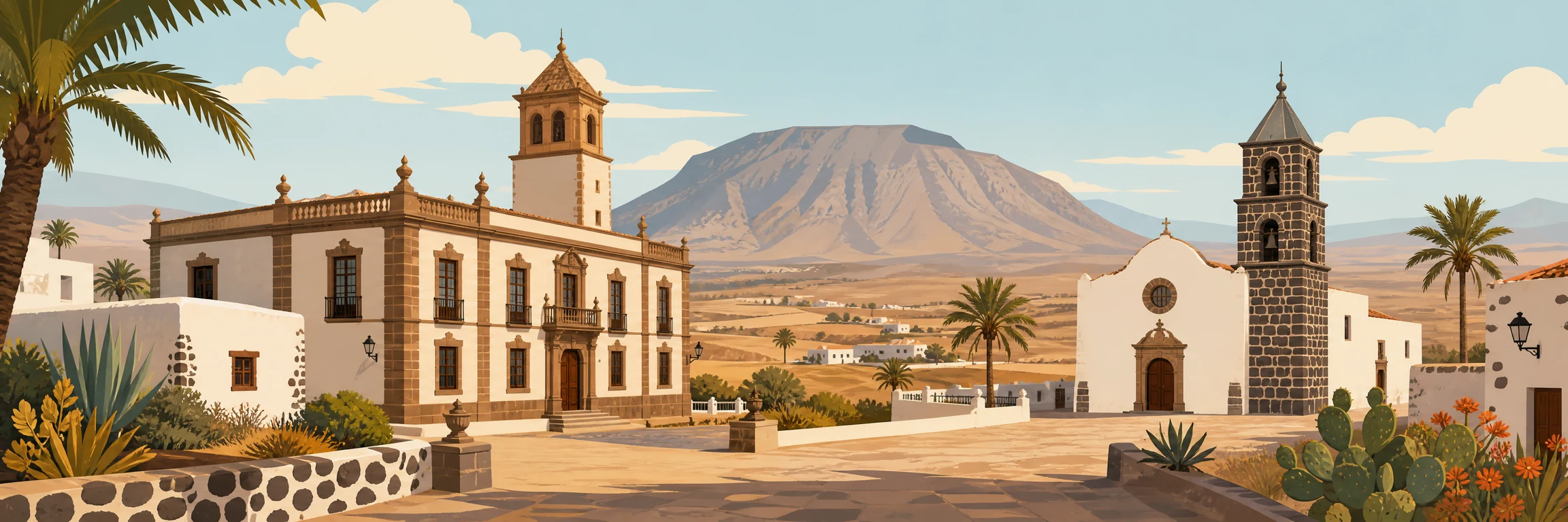 La Oliva (Fuerteventura): Casa de los Coroneles y casco histórico