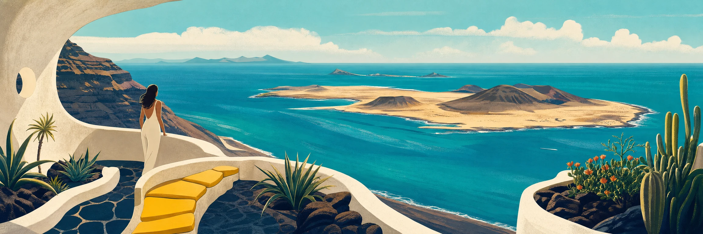 Mirador del Río (Lanzarote): vista su La Graciosa dal Risco de Famara