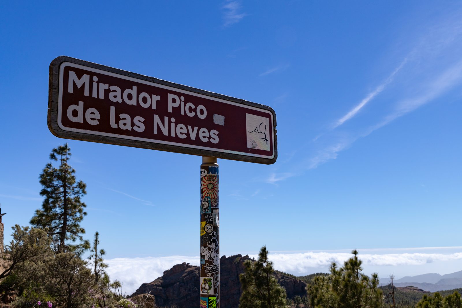 Pico de las Nieves (Gran Canaria): mirador de cumbre y vistas al Teide (Gran Canaria)