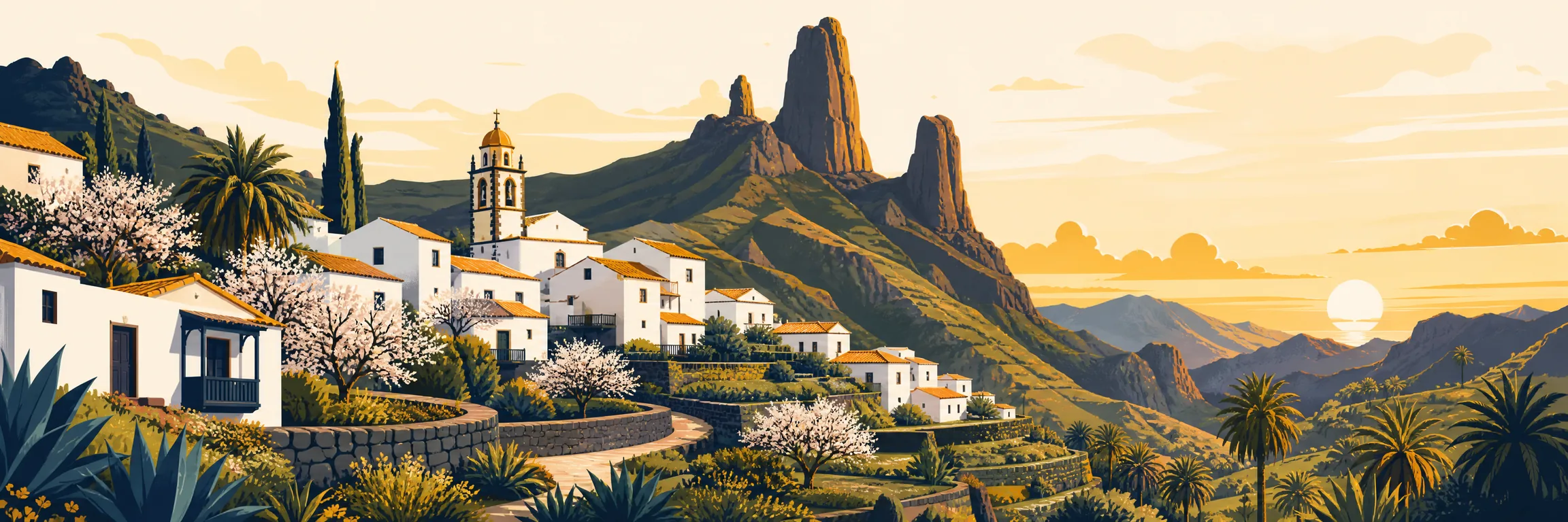 Pueblos más bonitos de Gran Canaria: Tejeda, Teror, Agaete, Arucas, Firgas, Fataga y Temisas entre cumbre, norte y sur