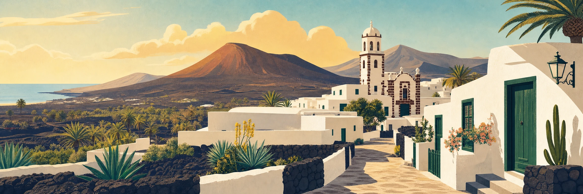 Pueblos más bonitos de Lanzarote: Teguise, Haría, Yaiza, El Golfo y Caleta de Sebo entre volcanes y palmerales