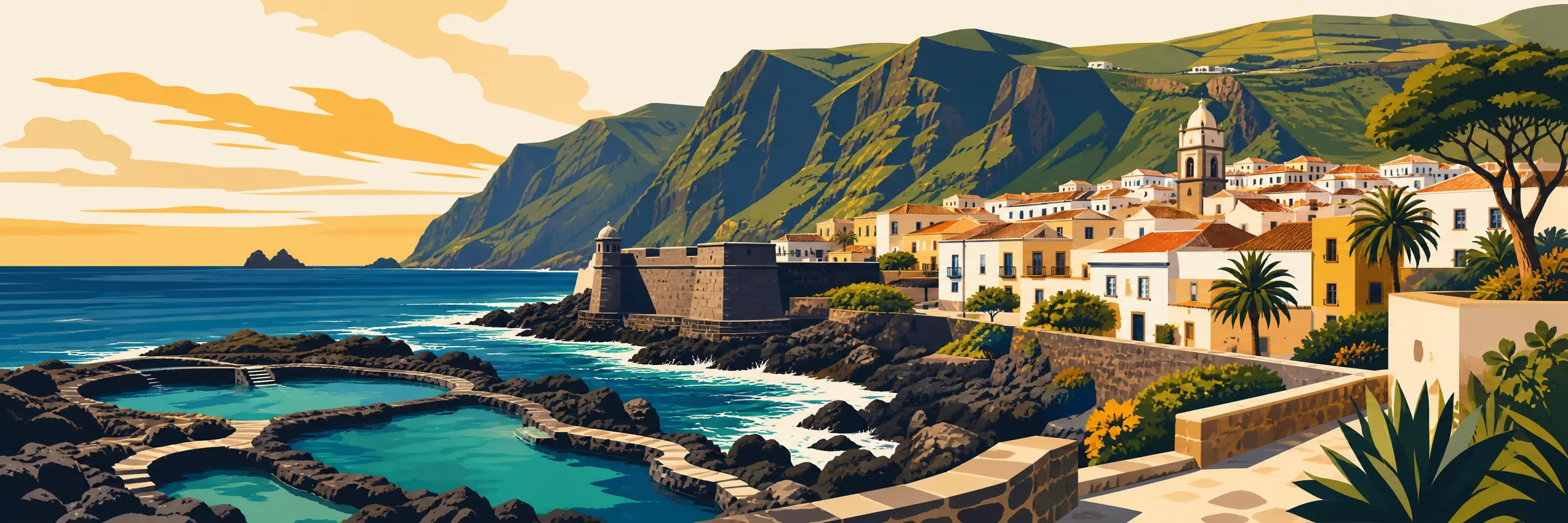 Qué ver en Garachico: las piscinas naturales de El Caletón, el Castillo de San Miguel, el casco histórico y el Roque de Garachico