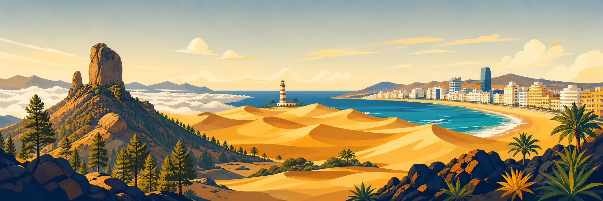 Qué ver en Gran Canaria: Roque Nublo, dunas de Maspalomas, Vegueta y la playa de Las Canteras