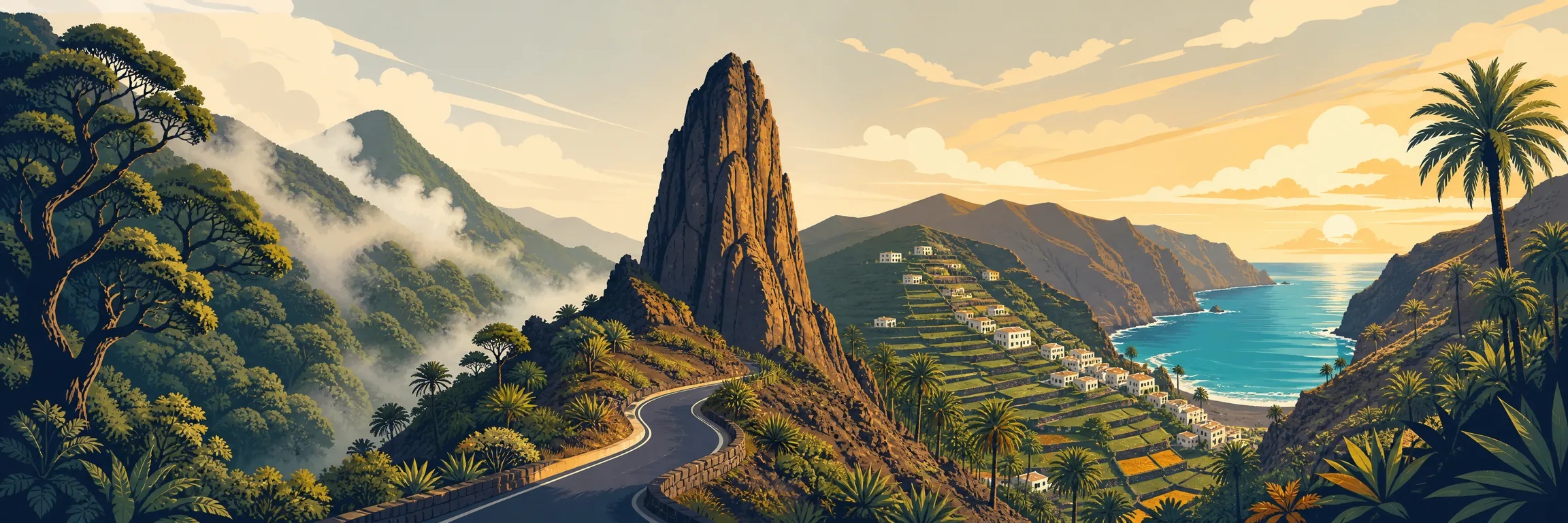 Qué ver en La Gomera: laurisilva de Garajonay, Roque de Agando, Valle Gran Rey y San Sebastián