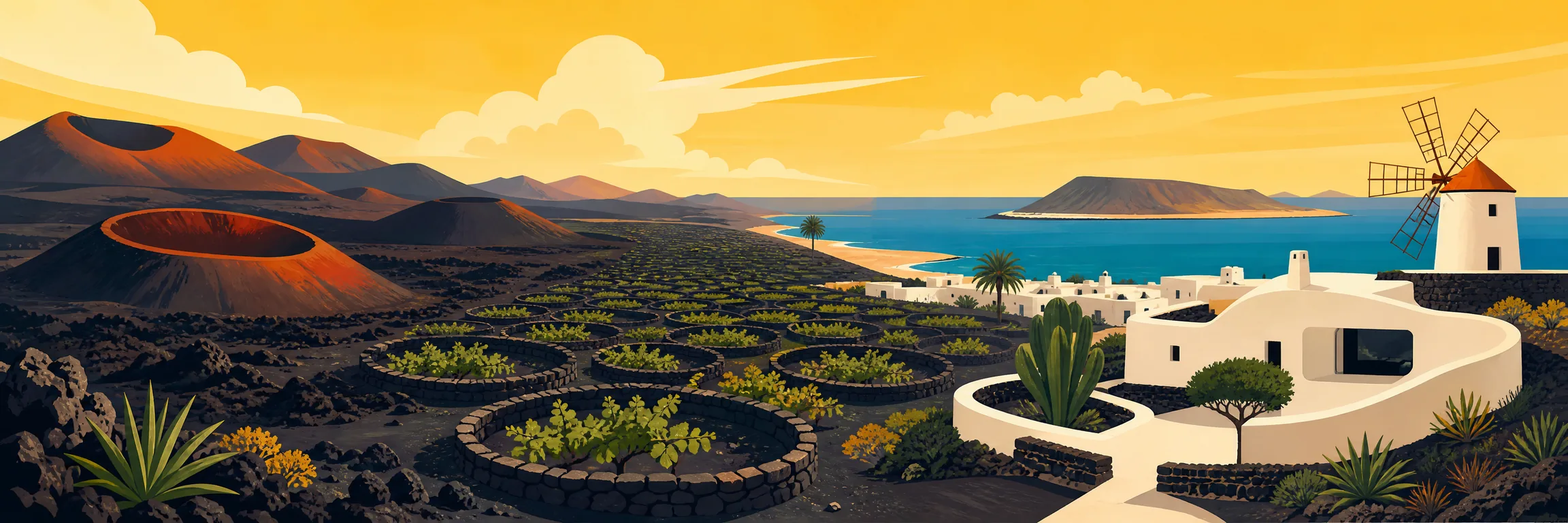 Qué ver en Lanzarote: Timanfaya, viñedos de La Geria, arquitectura de César Manrique y La Graciosa