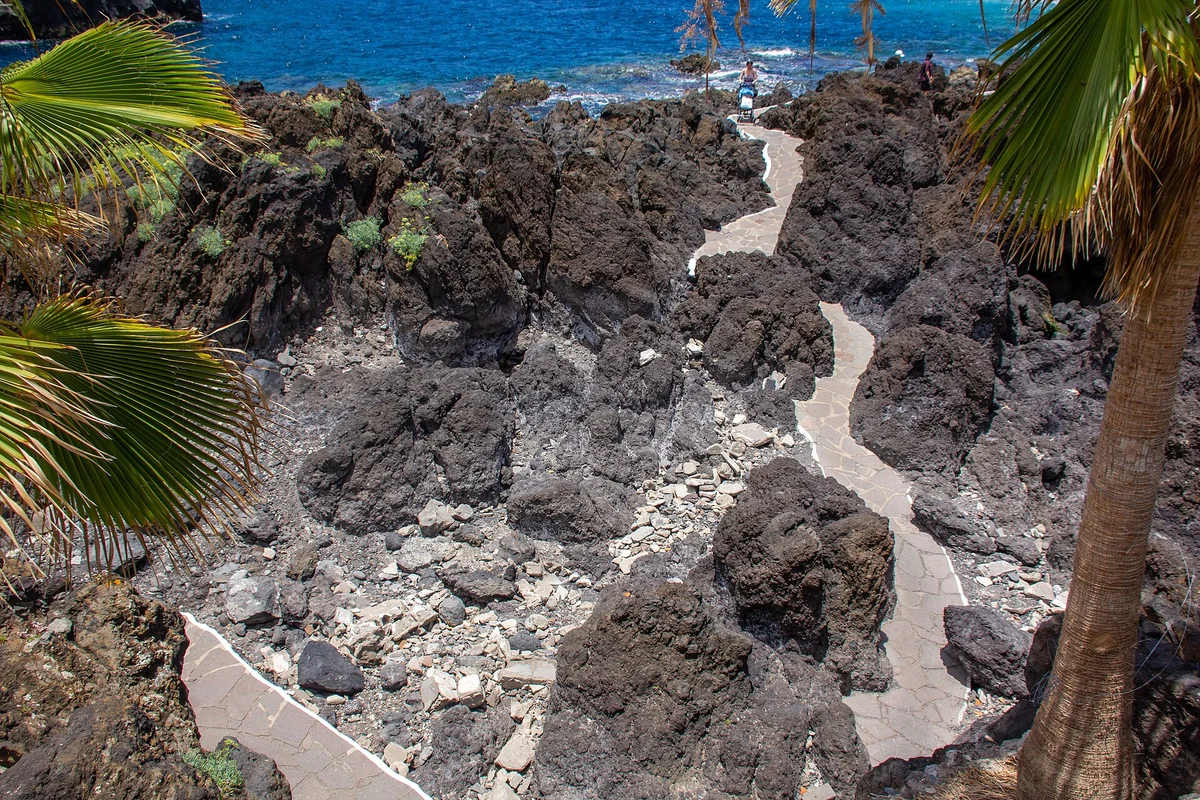 El Caletón, los charcos que dejó la lava de 1706, Garachico