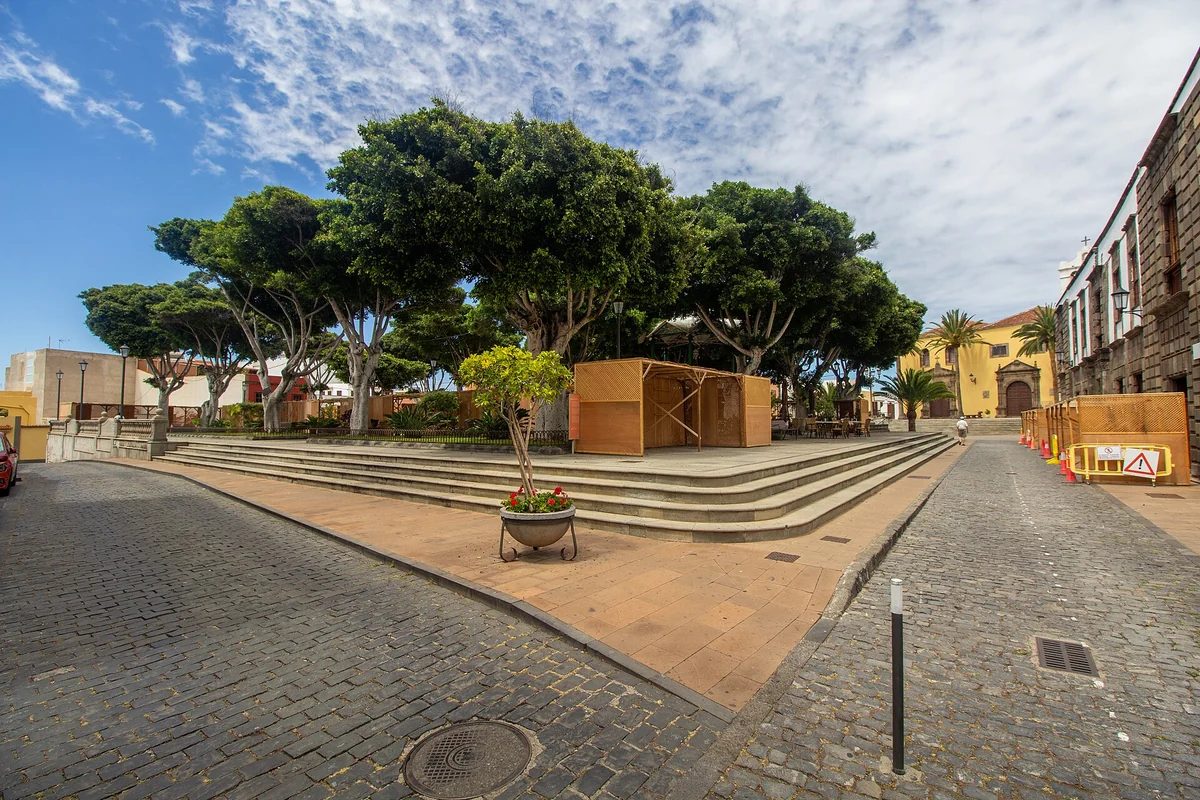 Plaza de la Libertad, el centro tranquilo del casco, Garachico