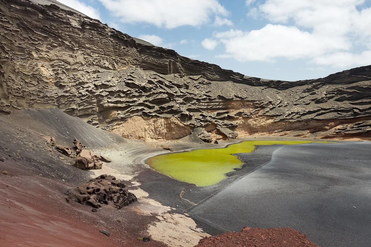El Golfo y el Lago Verde, contraste volcánico junto al Atlántico, Lanzarote