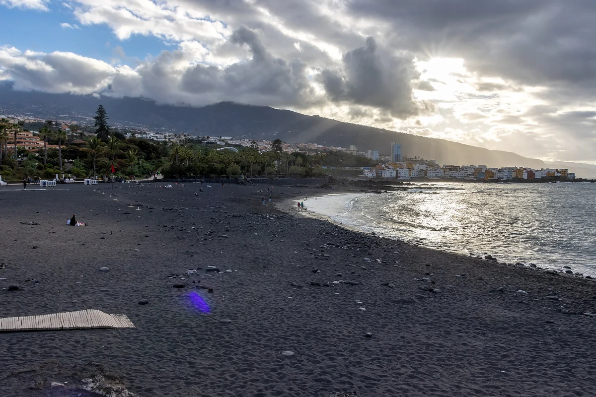Playa Jardín, arena negra y jardines de Manrique, Puerto de la Cruz