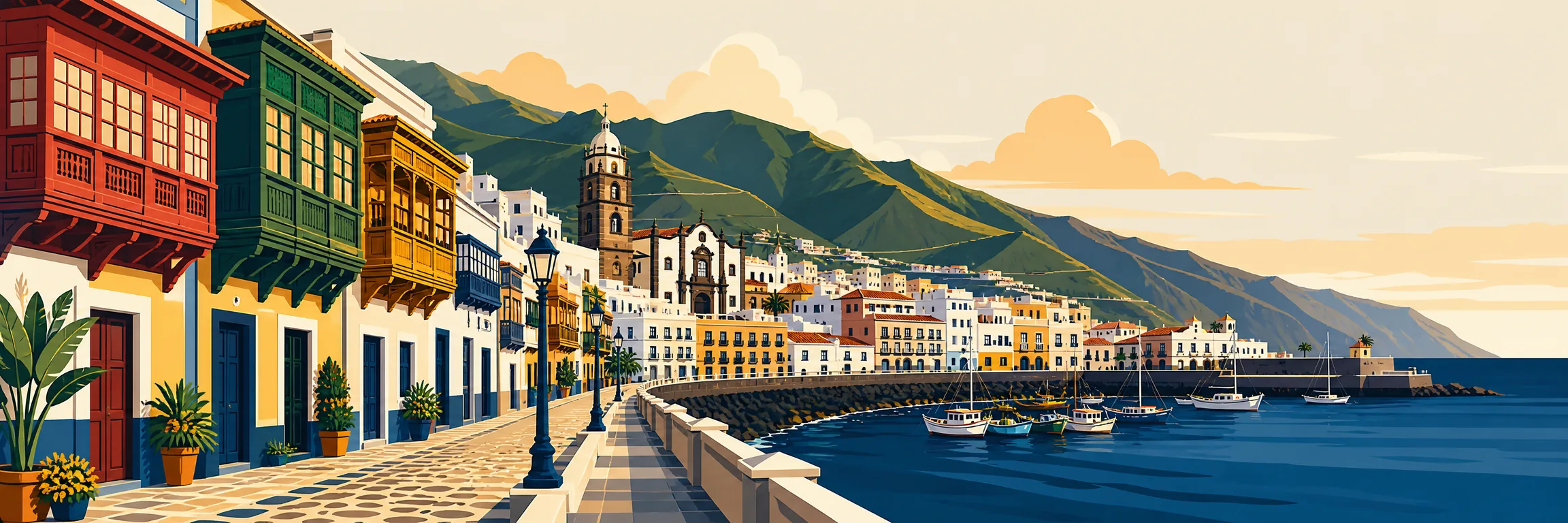 Qué ver en Santa Cruz de La Palma: balcones de la Avenida Marítima, Calle Real, Plaza de España, Barco de la Virgen y casco histórico de La Palma