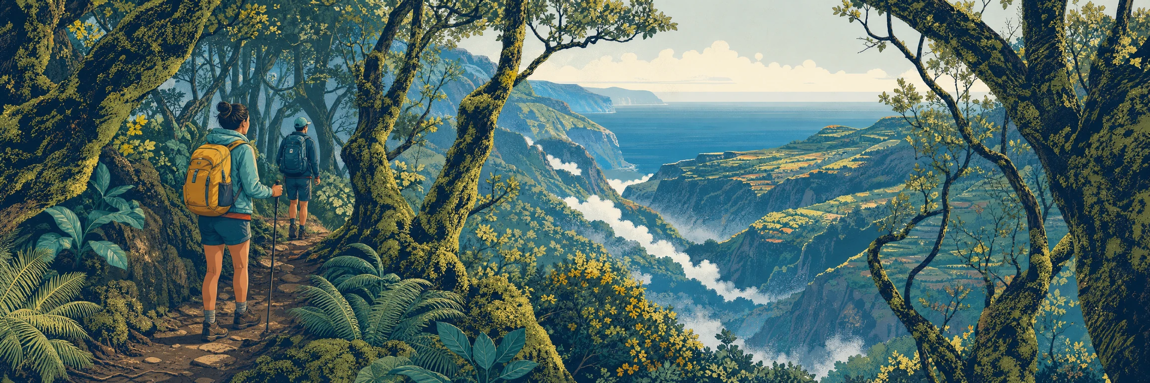 Rutas de senderismo en La Gomera: laurisilva de Garajonay, barrancos y caminos entre caseríos